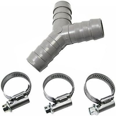 Vaatwasser Afvoer Y-stuk - Slang Connector - Apparaat Reparatie - Universele Pasvorm - 19mm Buitendiameter - Zwart