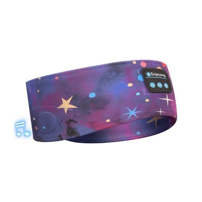 Sterrenhemel Draadloze Slaapkoptelefoon – Bluetooth Hoofdband voor Zijslapers – Ruisonderdrukking – Ultradun Ontwerp