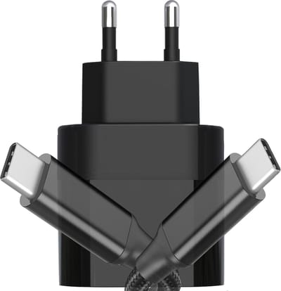 Gecertificeerde USB C Adapter met 2 Meter USB C naar USB-C Oplaadkabel - 20W Snellader