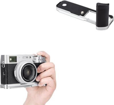 Metalen L-vormige handgreep voor Fujifilm X100VI camera, 1/4-20 schroefdraad, snelontgrendelbare Acra-handgreep, verbeterd gebruiksgemak en grip