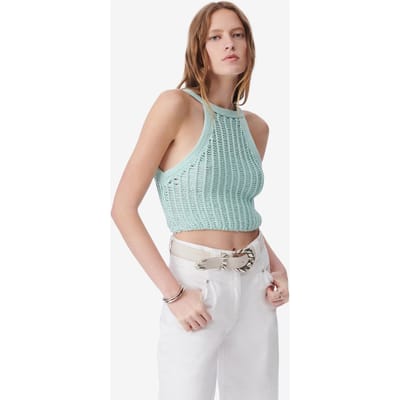 IRO Paris Ozzy Pullover Aqua Size: XS | Tanks &amp; Camis Outlet | Dames | Blauw