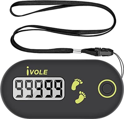 Mini Stappenteller met Sleutelhanger - Draagbare Real-time Stappenteller voor Sport en Wandelen