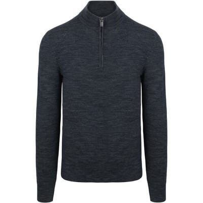 Suitable Pine Knit Half Zip Trui Donkerblauw (navy) - Maat XXL - Heren - Quarter zip - Schipperstrui met rits - Volwassen mannen
