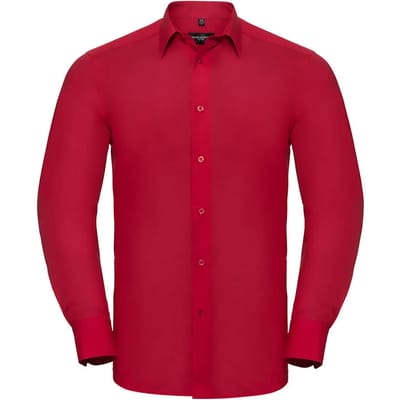 Chemise met lange mouwen op maat in popeline Russell Athletic