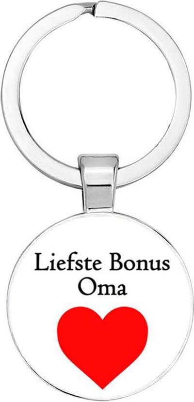 Akyol - Liefste bonus oma Sleutelhanger - liefde - de liefste bonusoma - familielid - cadeautje voor bonusoma - familie - beste ooit - cadeau - verjaardag - kado - geschenk - gift - verrassing - liefste ooit - 2,5 x 2,5 CM