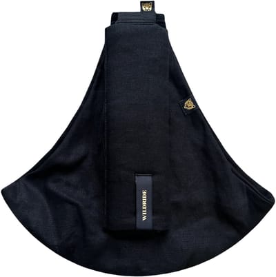 Wildride® Kinderdrager Linnen Zwart - Lichtgewicht & Draagbaar - Heupdrager Voor Kinderen van 9 Maanden tot 4 Jaar - Draagzak voor Baby en Peuter - Baby Carrier - Tot 20 kg