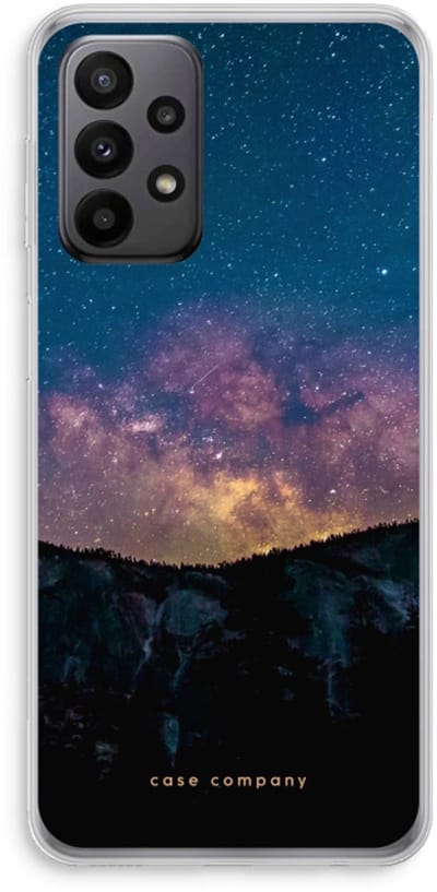 Case Company® - Hoesje geschikt voor Samsung Galaxy A23 hoesje - Travel to space - Soft Cover Telefoonhoesje - Bescherming aan alle Kanten en Schermrand