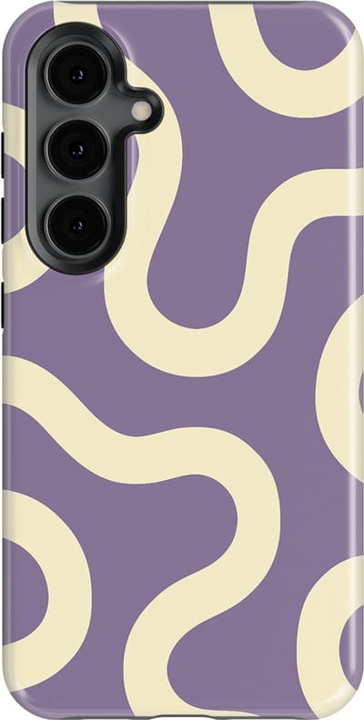 DripCase Motion Flow Tough Hoesje Samsung Galaxy S24 | Backcover met Mag | Trendy Design | Valbescherming | Pastel Path