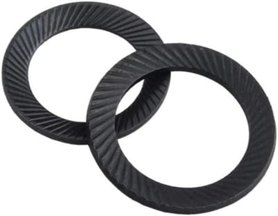 Non-slip anti-losse ringen met vergrendelingsschroeven, geschikt voor M4, M5, M6, M8 - 50 stuks, 4.3 x 6.9 x 0.6 mm, ideaal voor bevestiging en montage