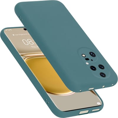 Cadorabo Hoesje geschikt voor Huawei P50 PRO in LIQUID GROEN - Beschermhoes gemaakt van flexibel TPU silicone Case Cover