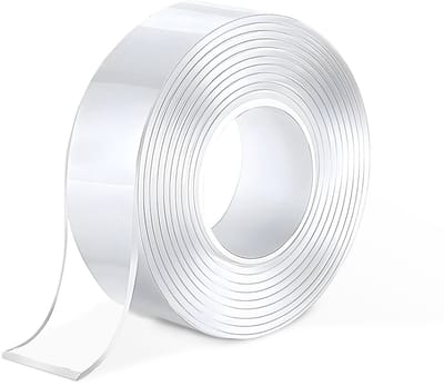 Extra Sterke Dubbelzijdige Nano Plaktape Transparant 3 m × 3 cm × 2 mm – Afneembare, Wasbare En Herbruikbare Gel Tape – Voor Binnengebruik En Diverse Bevestigingstoepassingen [11067]
