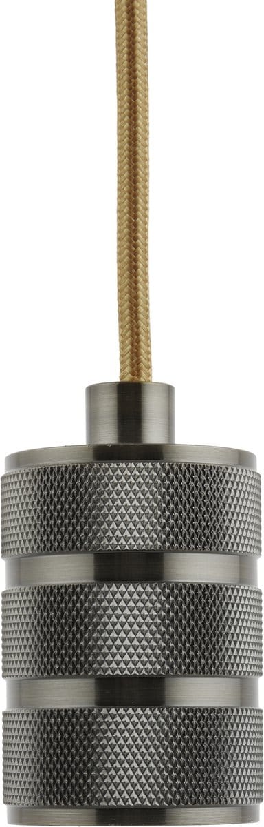 Pendel Brons E27 Fitting - Retro - 1.5m Snoer - Met Plafondkap