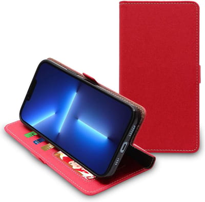 ebestStar - Hoes geschikt voor iPhone 13 Pro Apple, Wallet Etui, Book case hoesje, Rood