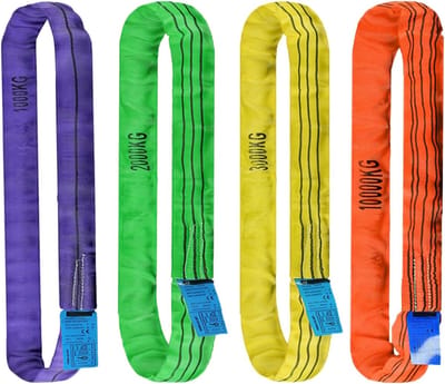 Polyester Hefslang - Ronde Lus Hijsband - Goederen Optillen - Snij- en Slijtvast - 2 Meter - Niet gespecificeerd