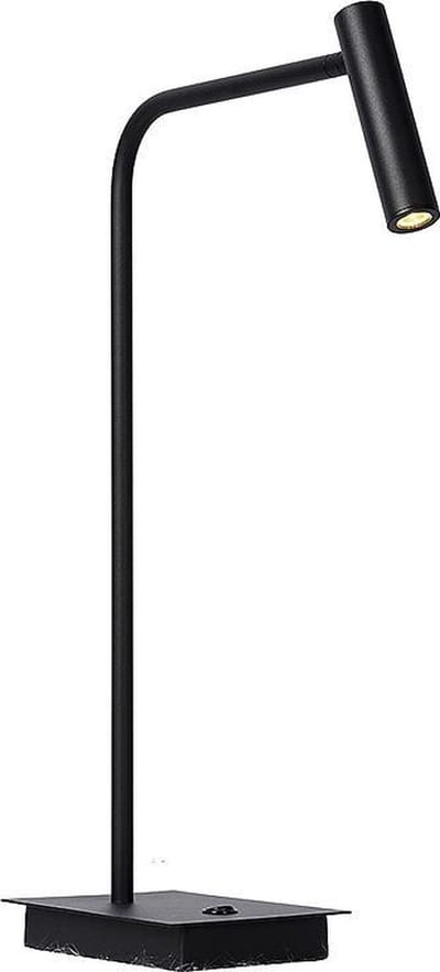 Atmooz - Leeslamp Pomery - Voor boek - LED Tafellamp - zwart - Slaapkamer / Woonkamer - Industrieel - Hoogte 49cm - Metaal