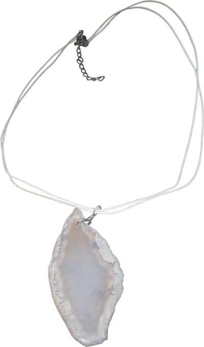 Ketting met steen taupe