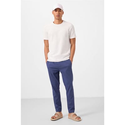 Heren Chino Broeken met Rechte Pijpen van Gabardine