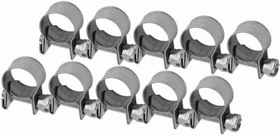 Hose Mount en Slangklemmen van RVS 304 - 10 Stuks voor Siliconen- en Brandstofslangen (11-13mm)