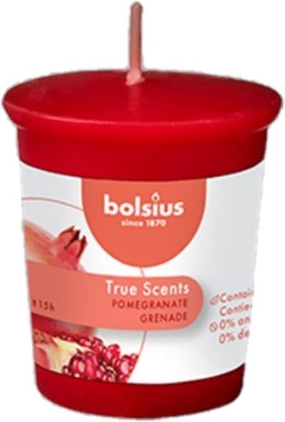 24 stuks Bolsius votive granaatappel - pomegranate geurkaarsen 53/45 (15 uur)