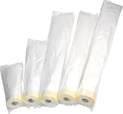 Maskeerfolie met tape 35cm x 25 meter op rol