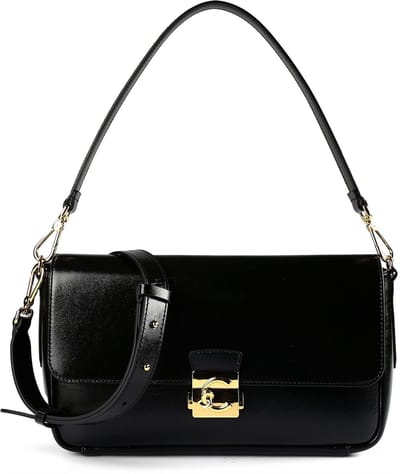 Coccinelle C-Me Schoudertas Leder 29 cm - Dames - noir