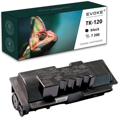 Evoke Compatibele Toner voor Kyocera Tk-120 Tk120 Zwart 7200 Pagina's Fs-1030 Fs-1030D Fs-1030Dn