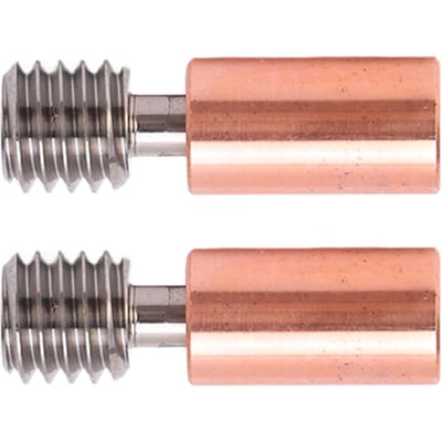 2 STUKS Heatbreak Buis Ti Legering Tak Ontwerp Thermische Weerstand M6 Draad Keel Buis voor Ender 3 S1 beige