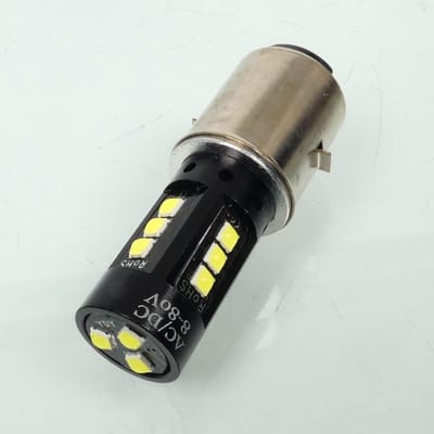 LED-lampje 12V wit fitting BA20D RMS voor motor scooter quad auto Nieuw