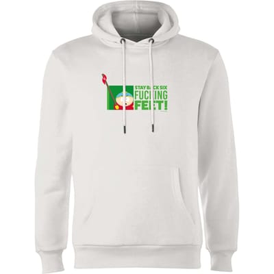 South Park Cartman Six Feet Unisex Hoodie - White - L