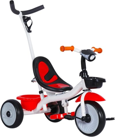 Schaalbare Driewieler - Kinderfiets Loopfiets - Buiten Spelen - Groeit Mee Met Kind - Tot 30 kg - Rood
