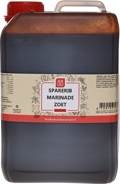 Van Beekum Specerijen - Sparerib Marinade Zoet - Jerrycan 6 KG