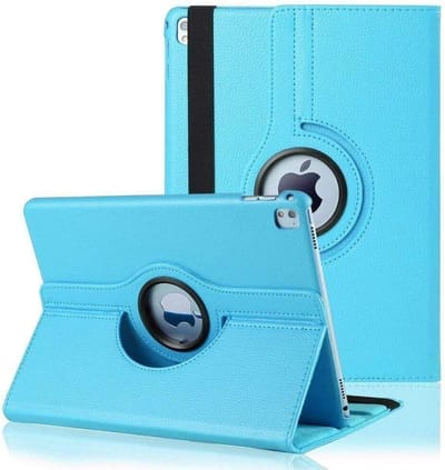 HB Hoes Geschikt voor Apple iPad Air 4 10.9 (2020) Licht Blauw - Draaibare Tablet Case met Standaard