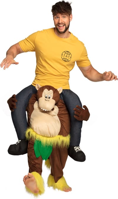 Boland - Kostuum Funny monkey (one size) - Volwassenen - Aap - Dieren