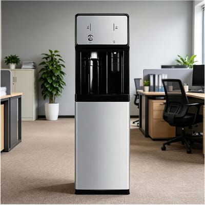 Waterdispenser - Waterkoeler Fontein - Direct Water - Drie Temperaturen - 105 cm Hoog - Zwart