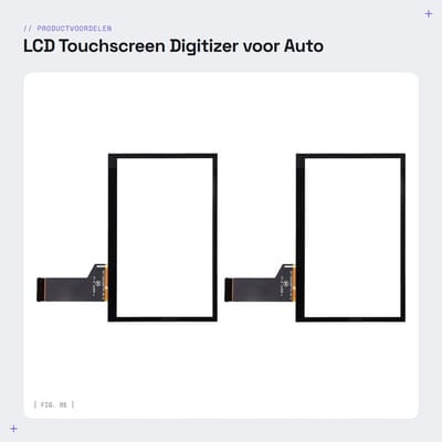 Dailygoods- Touchscreen Digitizer Vervanging - LCD Display - CD/DVD - Compatibel met MIB - WVGA0633F00039 - Schokbestendig