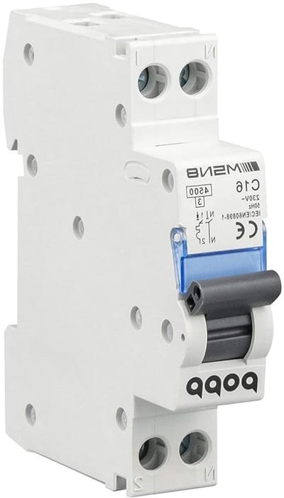 POPP® Industriële magneetthermische automatische schakelaar CURVA C DPN serie MSN81NC 6A 10A 16A 20A 25A 32A 40A (DPN, 16A)