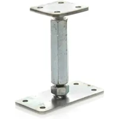 Solid Paalhouder H-vorm Verstelbaar Aluminium 145-220mm