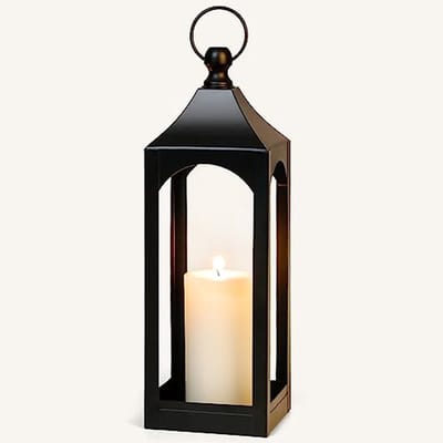 Moderne Boerderij Stijl Hangende Lantaarn voor Kaarsen - Decoratie voor Thuis, Feesten en Evenementen - 43 cm Hoog