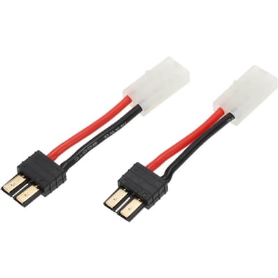 2 stuks Traxxas-stekker mannelijk naar Tamiya-kop vrouwelijk connectoradapter voor RC-auto