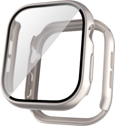 EP Goods - Full Cover/Hoesje - Screen Protector - Geschikt voor Apple Watch Series 10 & Series 11 - 42mm - Hardcase - Protection - Zilver