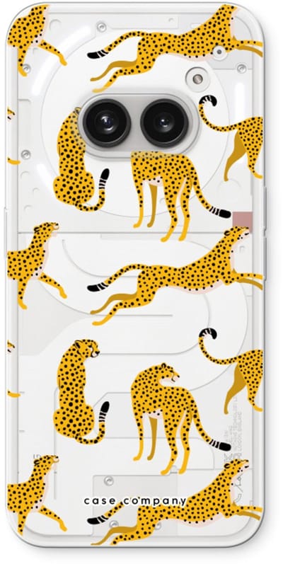 Case Company® - Hoesje geschikt voor Nothing Phone (2a) hoesje - Luipaard - Soft Cover Telefoonhoesje - Bescherming aan alle Kanten en Schermrand