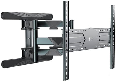 Gembird Volledig Beweegbare TV-Muurbeugel voor 40–80 Inch Schermen, Dubbele Arm, Uitschuifbaar, VESA tot 600×400, Draagvermogen 50 kg, Zwart