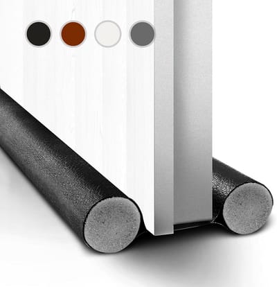 Allecto Premium - Tochtstopper deuren 96 cm - Deurafdichting tegen tocht, geluid en stof - Tocht kou lawaai stoppen - Zwart