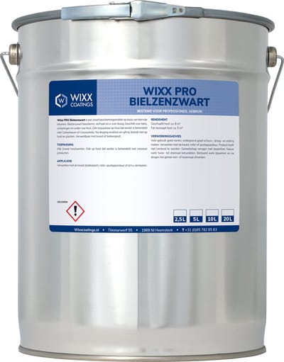Wixx PRO Bielzenzwart - 20L - Zwart