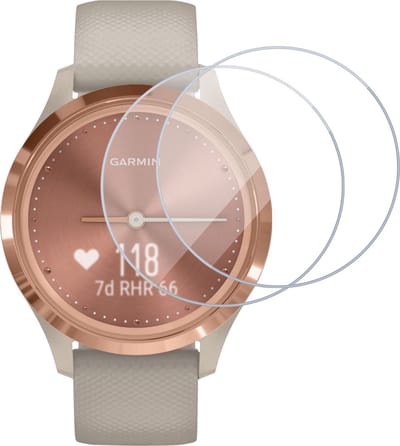 2x Screenprotector geschikt voor Garmin Vivomove 3 - Folie Screen Protector geschikt voor Garmin Vivomove 3
