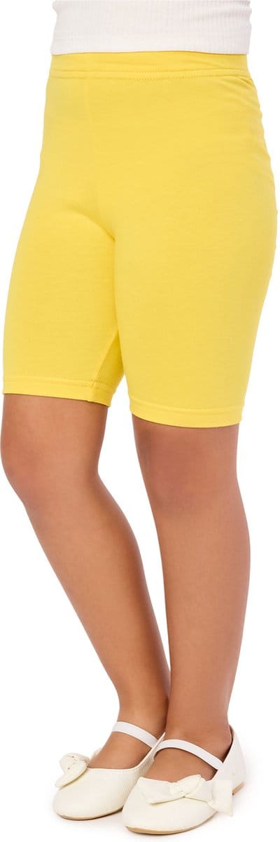 Merry Style MS-MS10-132-LE Meisjes Leggings - Sport - Vrijetijdsbroek - Kort – Viscose - Sporbroek - Yogabroek - Geel - 110