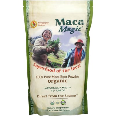 Maca Magic, poudre de racine de maca 100 % naturelle et biologique, 2,2 lb (1 000 g)