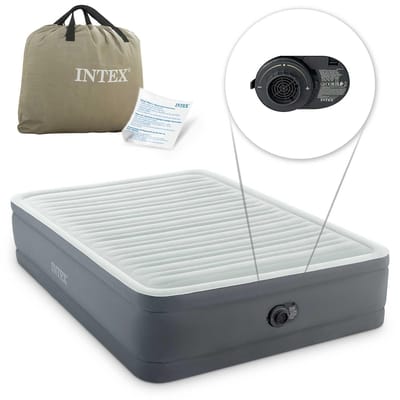 Intex Queen Premaire Elevated Luchtbed met ingebouwde pomp - 203 x 152 x 46 cm