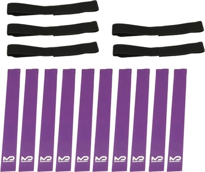 MDsport - Flagfootball flags - Volledig klittenband - Set van 5 - Paars