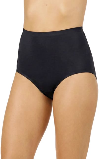Gaubert 6-Pack Dames taille slip invisible - Onzichtbare naadloze hoge onderbroeken - Seamless - Zwart / XXL/3XL